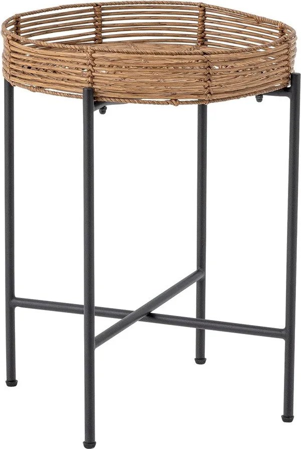 Zestaw mebli ogrodowych z imitacji rattanu w naturalnym kolorze dla 2 osób Dudine – Bloomingville