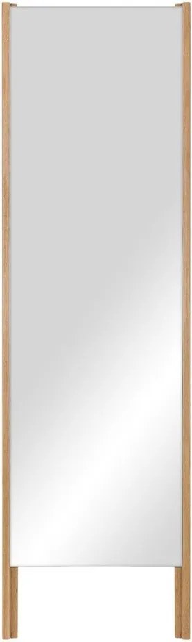 Lustro z drewnianą ramą stojące 49x166 cm Lun – noo.ma