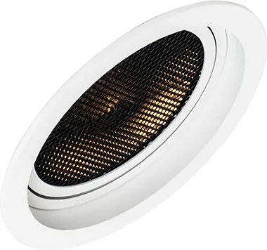 Zestaw 6 nowoczesnych reflektorów wpuszczanych regulowanych białych - Coop 111 Honey