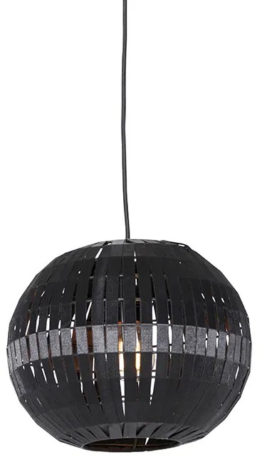 Nowoczesna lampa wisząca czarna 30 cm - Zoë