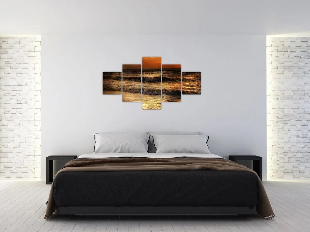 Obraz - Fale na wybrzeżu (125x70 cm)