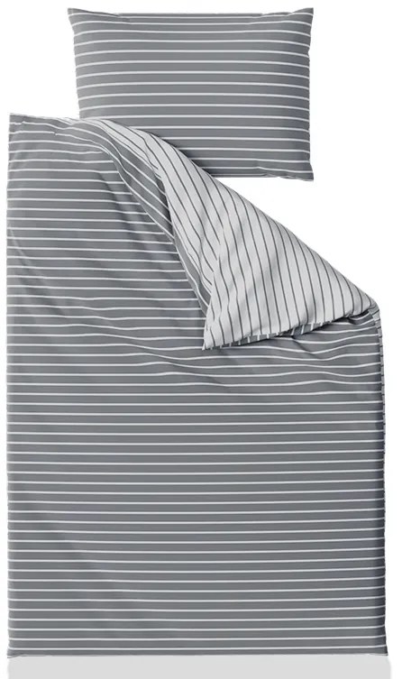 PrzytulneMieszkanie.pl PrzytulneMieszkanie.pl Pościel z bawełny Renforcé CAPRIVI szare z kieszenią hotelową Rozmiar pościeli: 70 x 90 cm | 140 x 200 cm