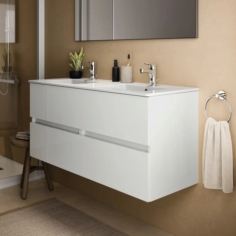 Biała wisząca szafka pod umywalkę 120x55 cm Eurovit+ – Ideal Standard
