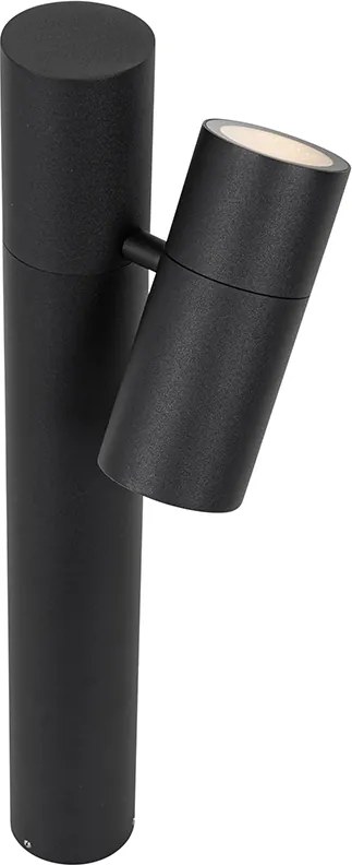 Lampa zewnętrzna czarna z kolcem do ziemi i dławikiem kablowym 50 cm IP44 - Solo Deluxe