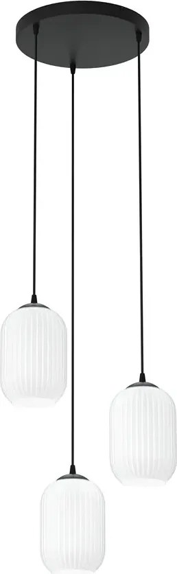 Potrójna industrialna lampa wisząca - D163 W4-B60