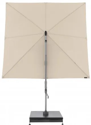 KNIRPS 320 x 320 cm - luksusowy wahadłowy parasol ogrodowy z drążkiem bocznym : Kolor parasola - Naturalny