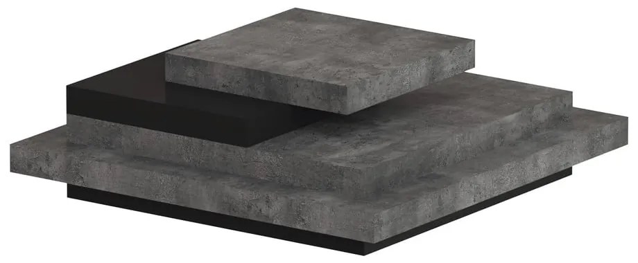 Szary stolik w dekorze betonu 110x110 cm Slate – TemaHome