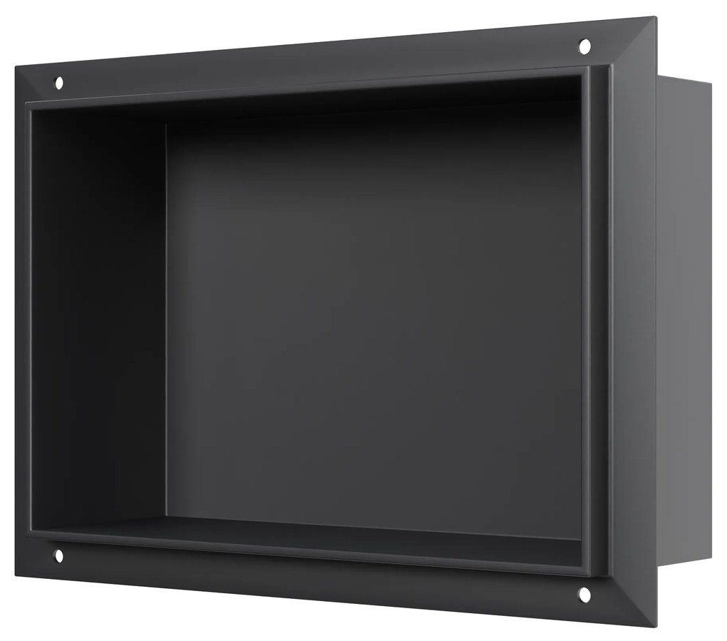 Półka wnękowa ze stali nierdzewnej BS203010Bez obramowania - 20 x 30 x 10 cm