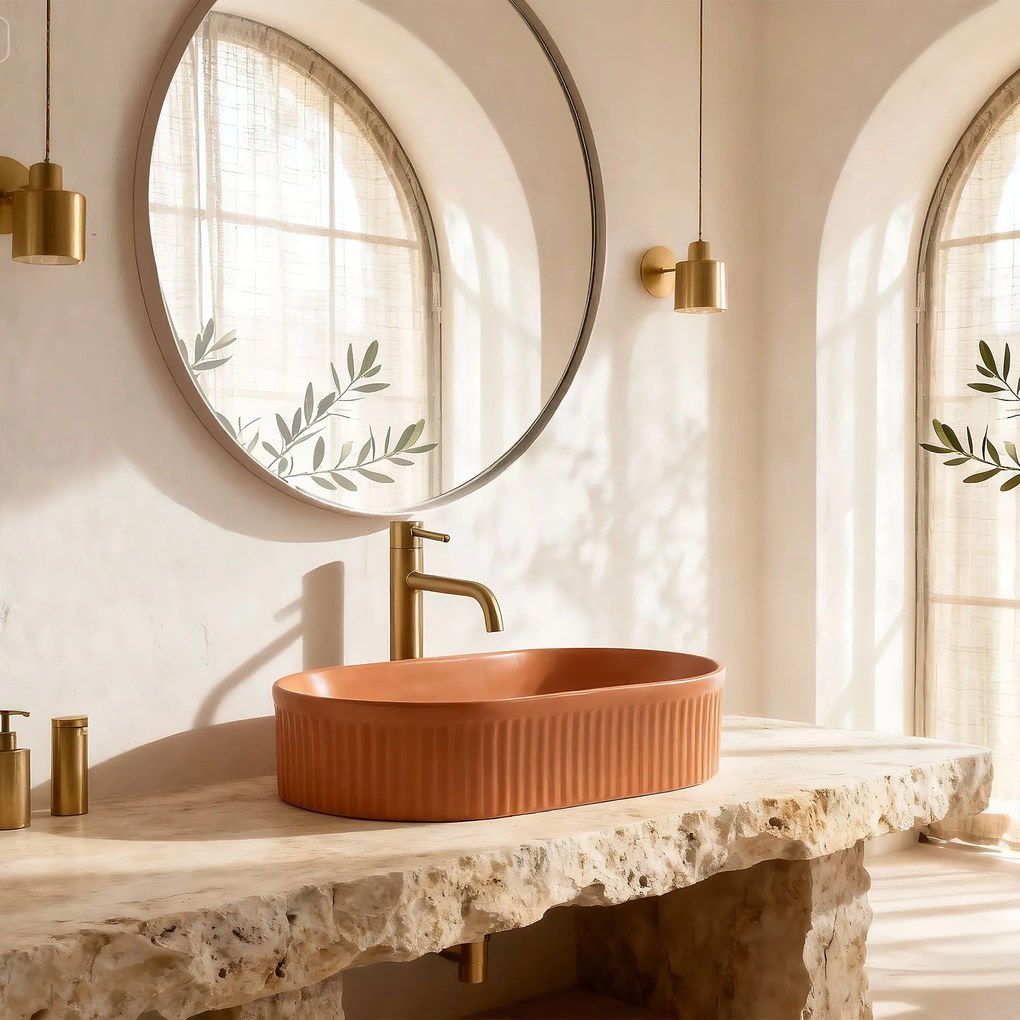 Umywalka nablatowa Rea Vanda Cinnamon Matt