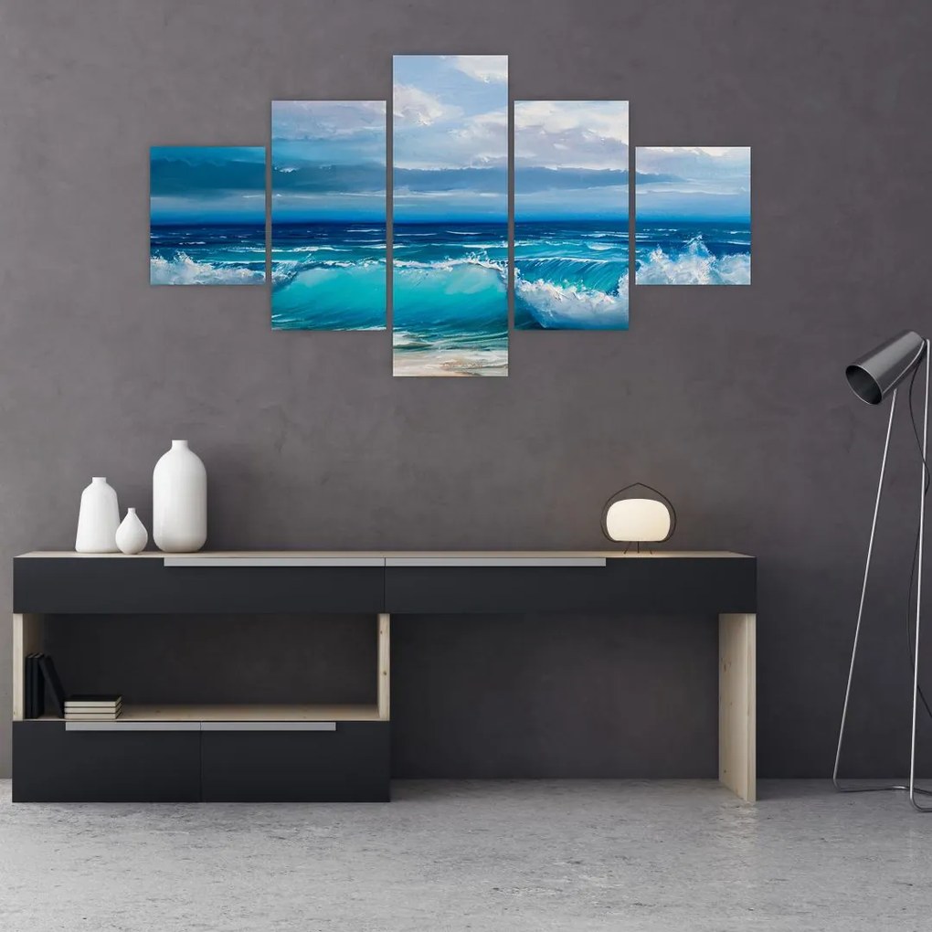 Obraz - Fale morskie (125x70 cm)
