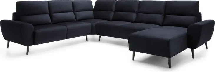 Narożnik BOSCO XL zestaw z elektryczną funkcją regulacji tkanina Monolith 79 Antracytowy WERSAL