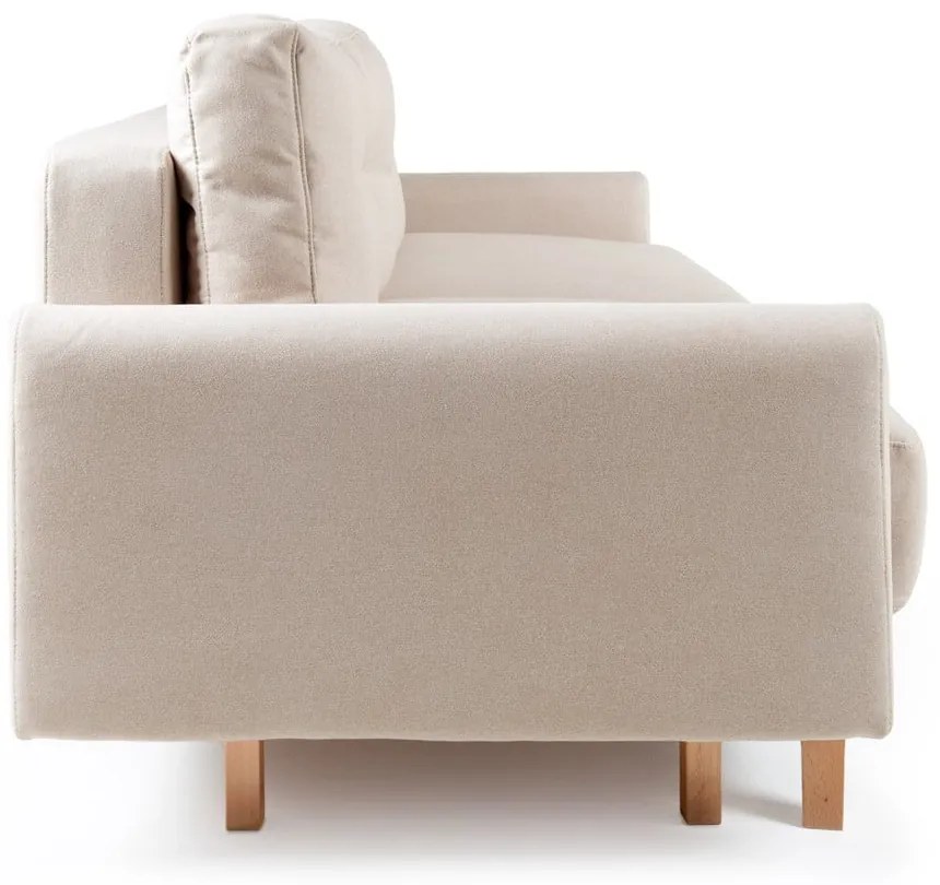 Beżowa sofa rozkładana Bonami Selection Pop