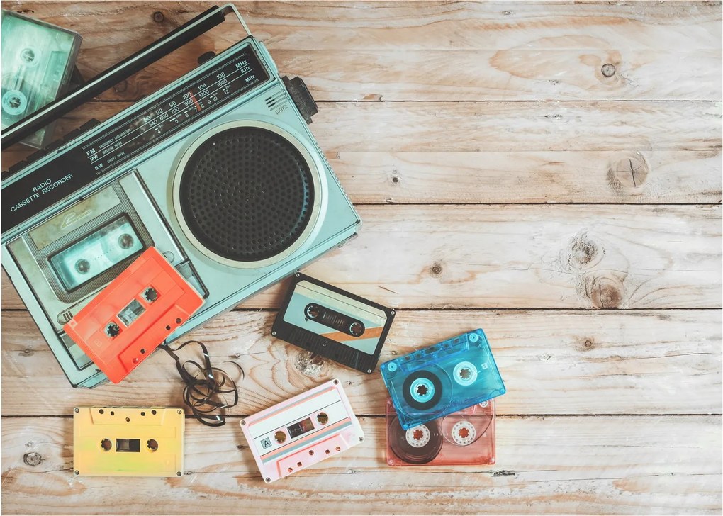 Obraz na szkle - Radio retro (70x50 cm)