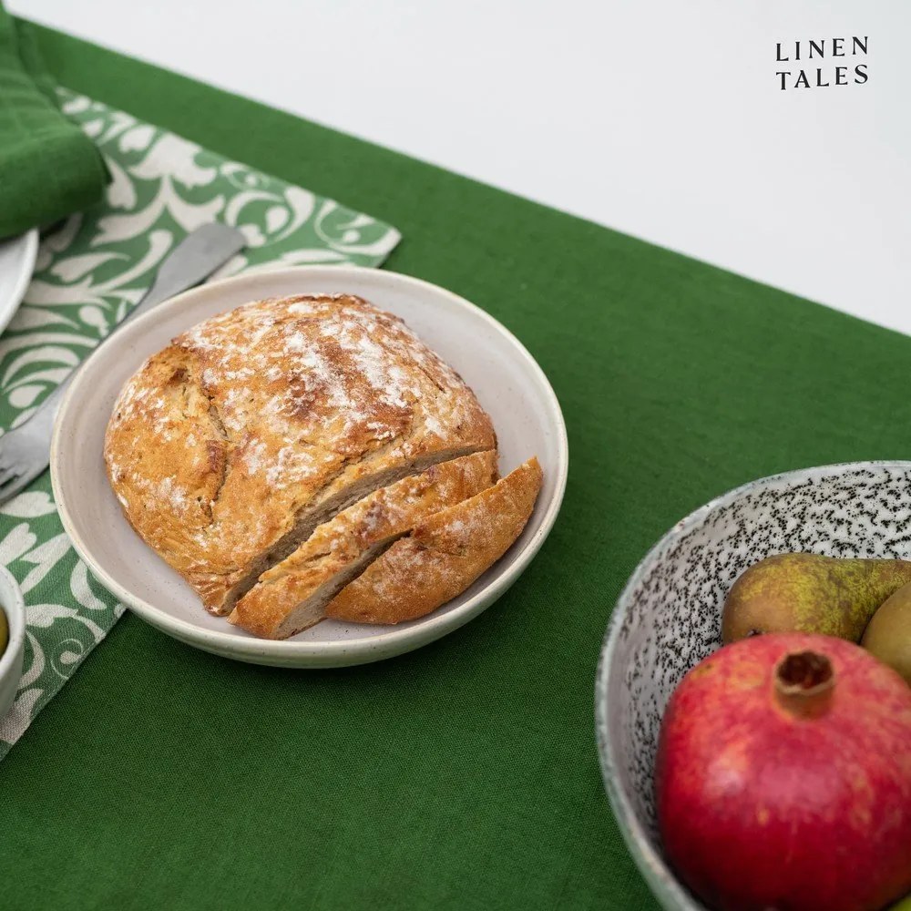 Lniany obrus 140x140 cm True Green – Linen Tales