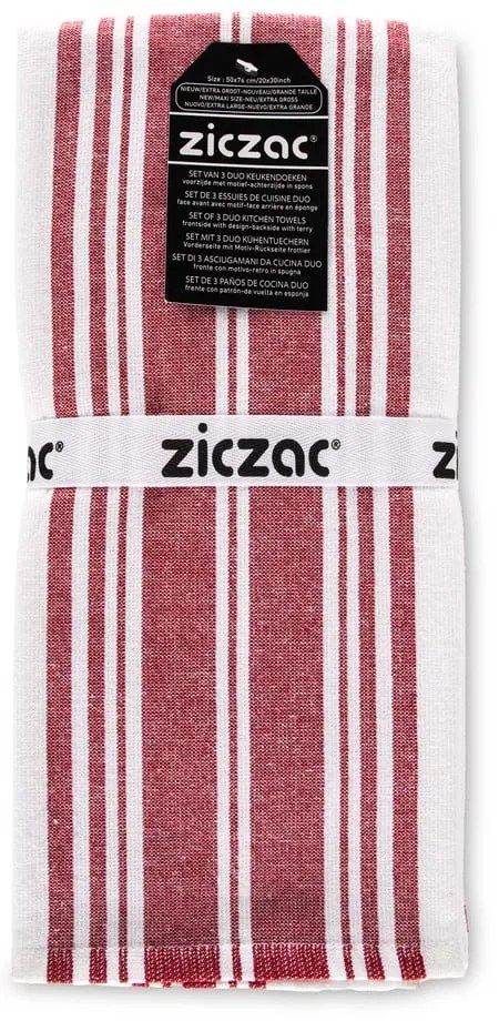 Ścierki zestaw 3 szt. 50x76 cm Duo Stripe – ZicZac