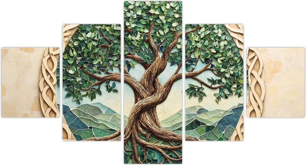 Obraz – Splecione drzewo życia (125x70 cm)