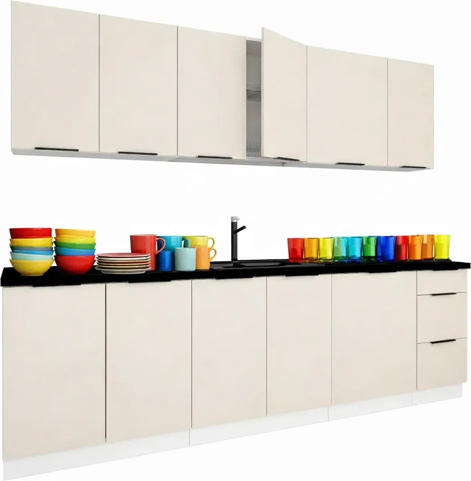 Zestaw mebli kuchennych beż piaskowy R8-F34