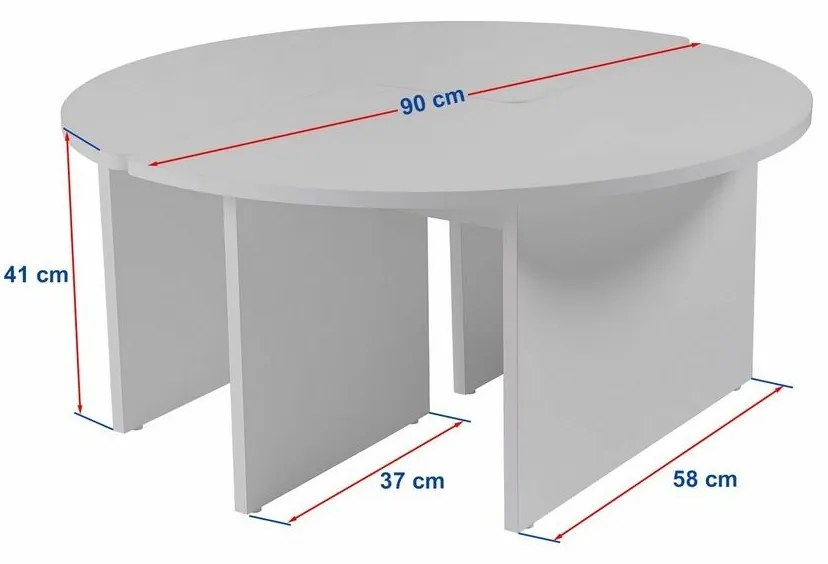 Stolik konferencyjny Moira Travertine