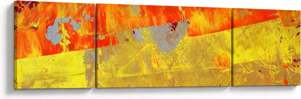 Obraz abstrakcji - malarstwo (170x50 cm)