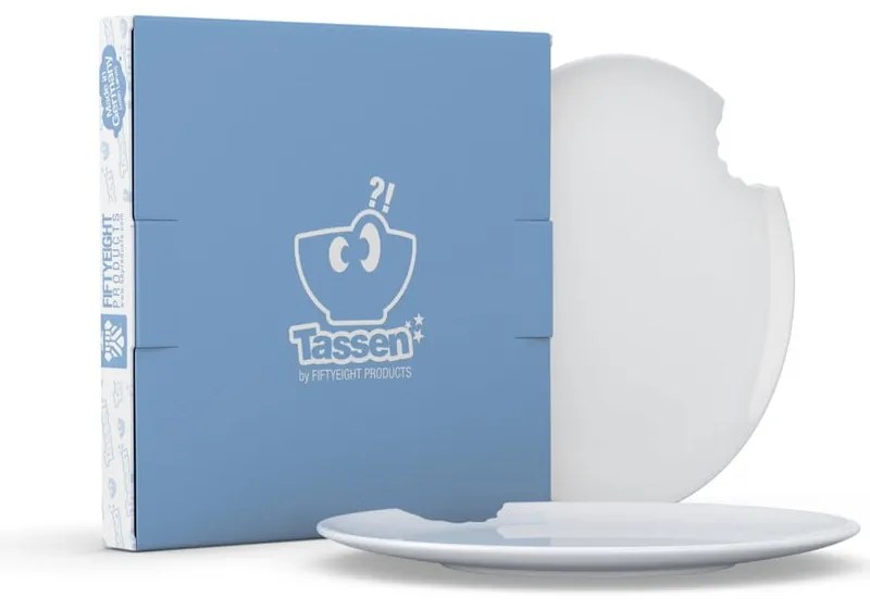 Białe porcelanowe talerze zestaw 2 szt. deserowe ø 20 cm – 58products