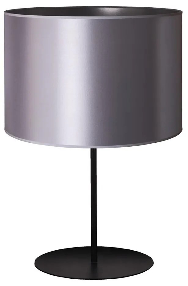 Duolla - Lampa stołowa CANNES 1xE14/15W/230V śr. 20 cm srebrny/czarny