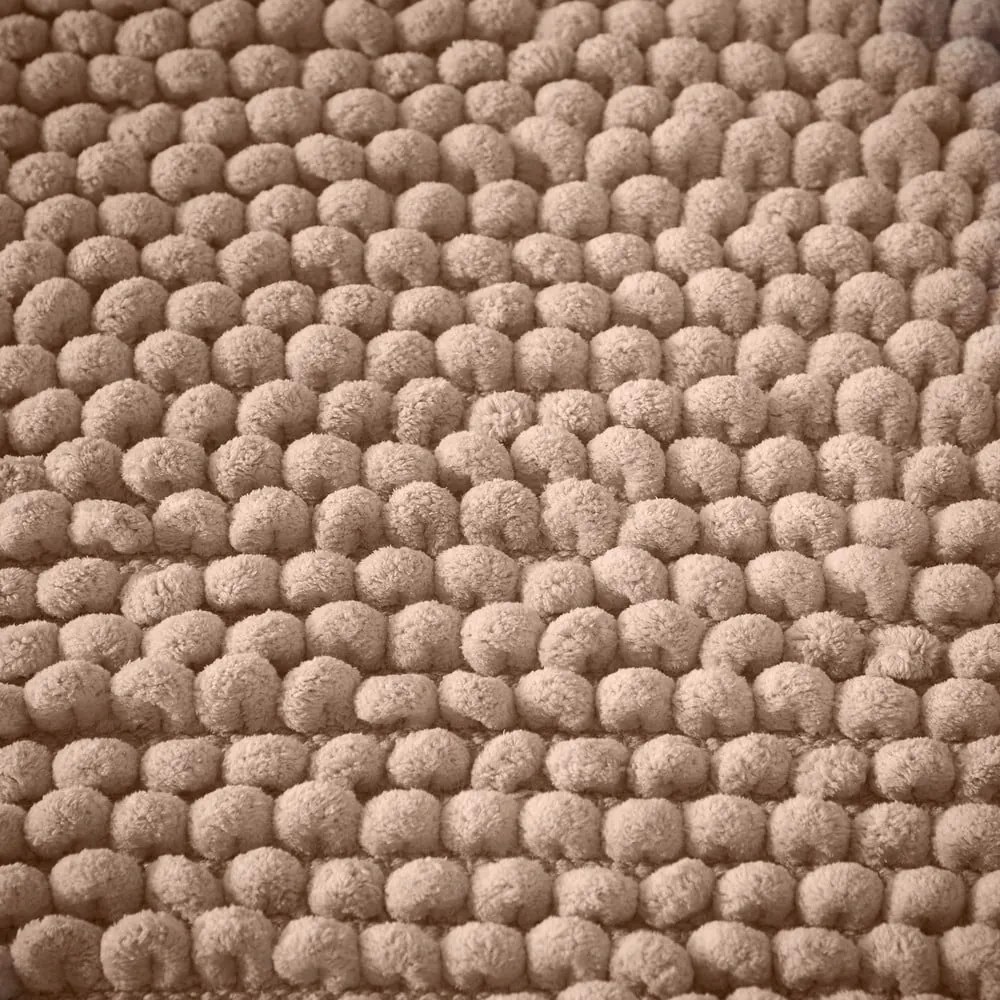 Brązowy dywanik łazienkowy 50x80 cm Aspen Bobble – Bianca