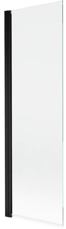 Mexen Mist parawan nawannowy 1-skrzydłowy 60 x 150 cm, transparent, czarny - 8A9-060-001-70-00
