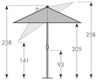 ALU WOOD 3 x 2 m - automatyczny parasol uchylny z ochroną ULTRA UV : Substancja Desen - 846