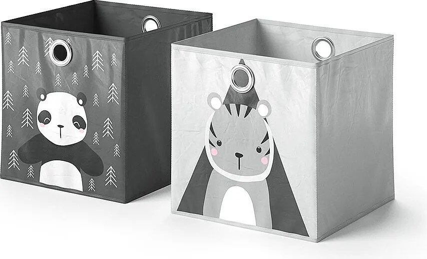 Skrzynia składana ciemnoszary 30x30x30