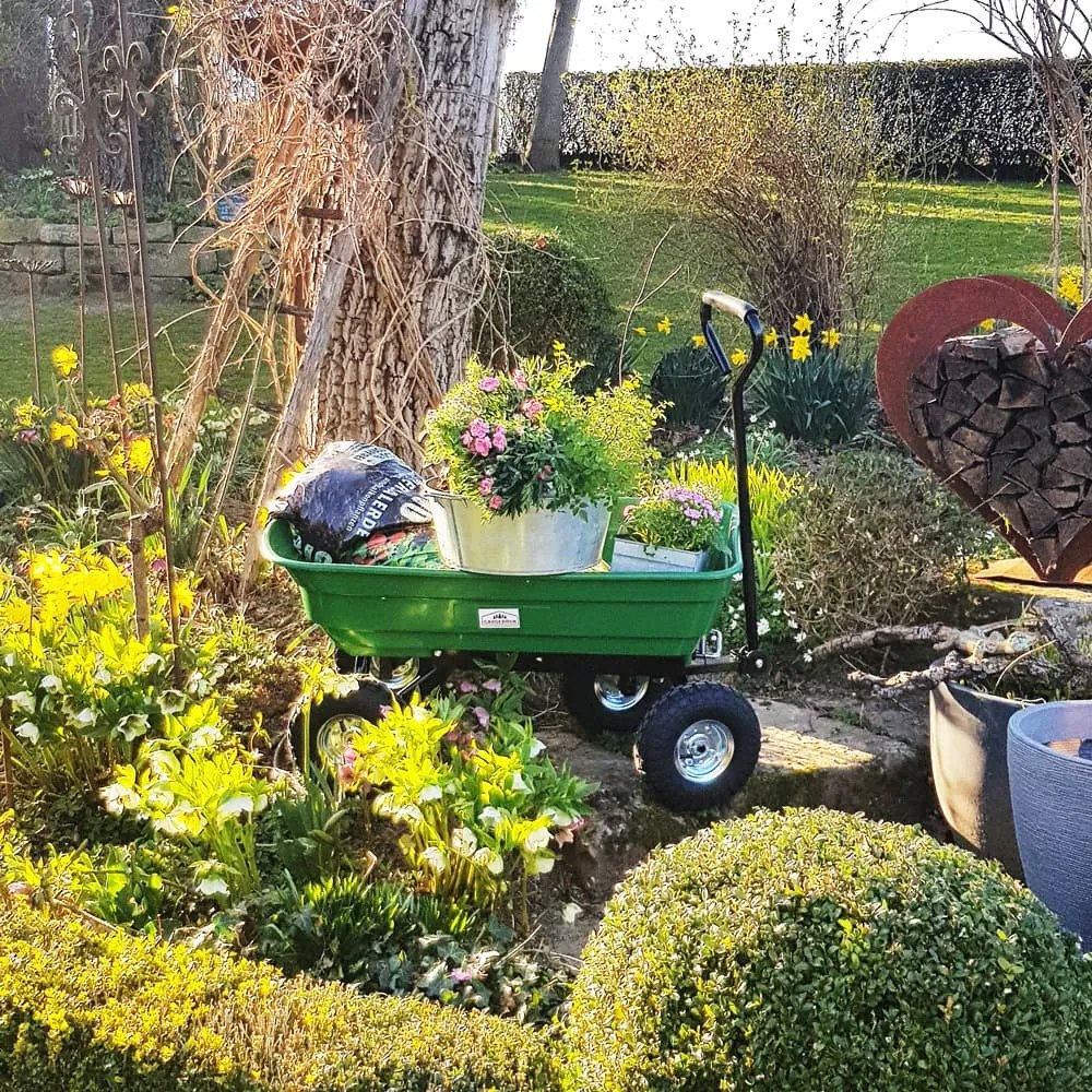 Wózek ogrodowy JEREMY z funkcją przechyłu, 51x103,5x92,5cm, zielona Gardebruk