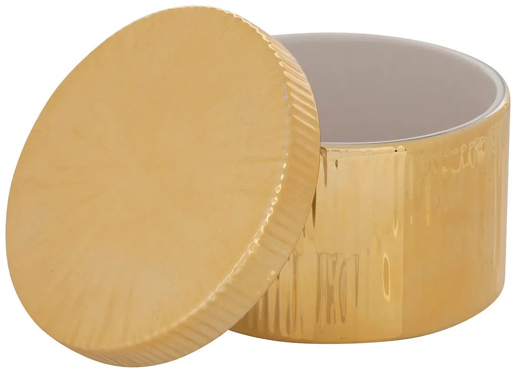 Ceramiczne pudełko z pokrywką, Ø 12,5 cm