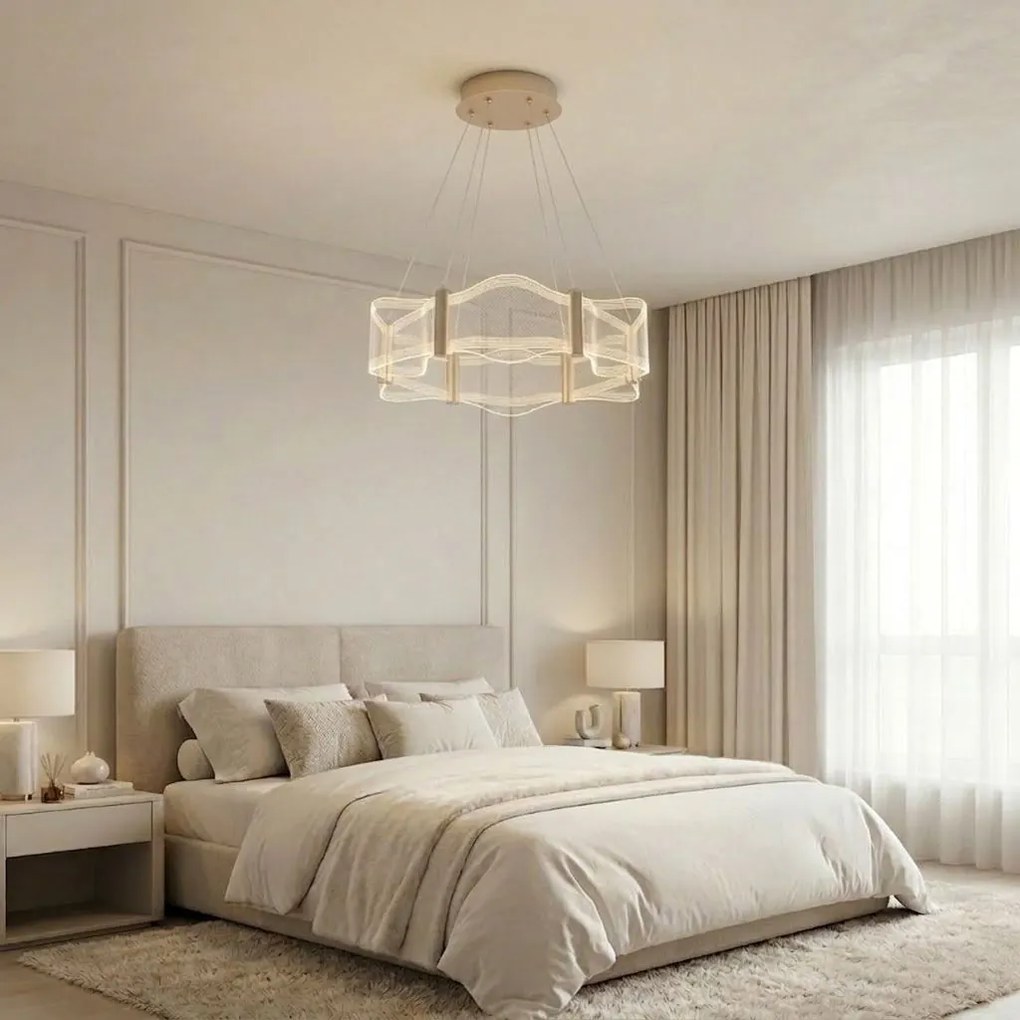 LAMPA SUFITOWA WISZĄCA G151-CP ZŁOTA