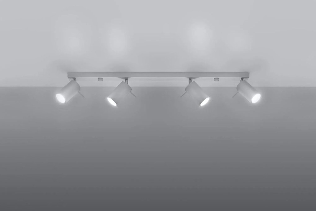 Minimalistyczny plafon regulowane tuby E785-Sewo - biały