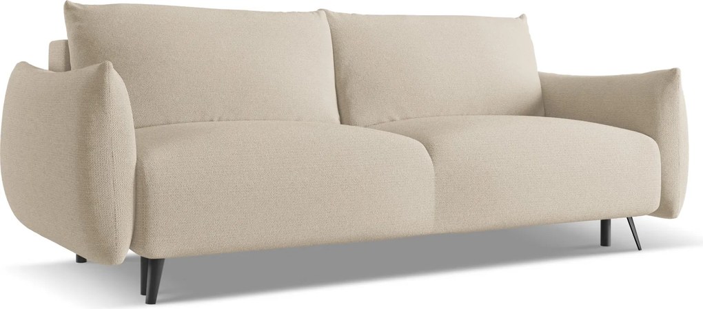Trzyosobowa sofa Malie z pojemnikiem i funkcją spania, tkanina szenilowa