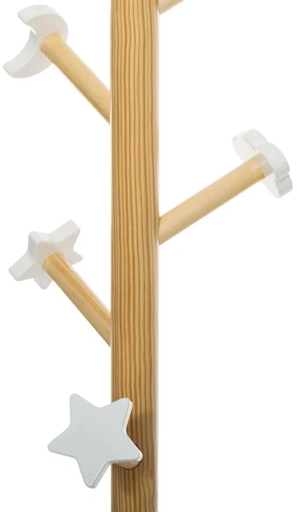 Wieszak na ubrania dla dziecka, MDF, 135,5 cm, z chmurką