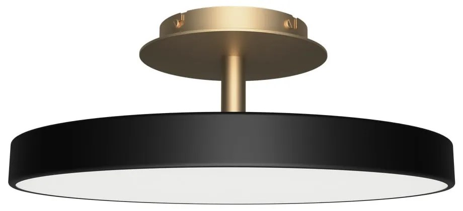 Czarna lampa sufitowa LED z metalowym kloszem ø 43 cm Asteria Up – UMAGE