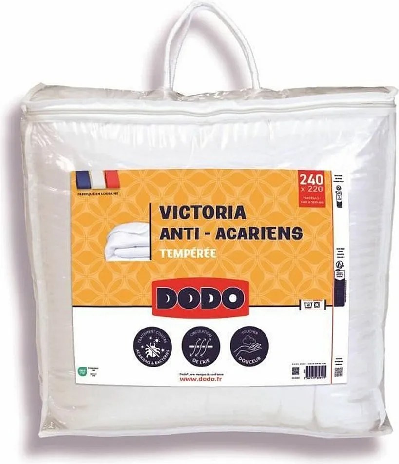 Kołdra o temperaturze kontrolowanej przeciwko roztoczom VICTORIA 220 x 240 cm biała