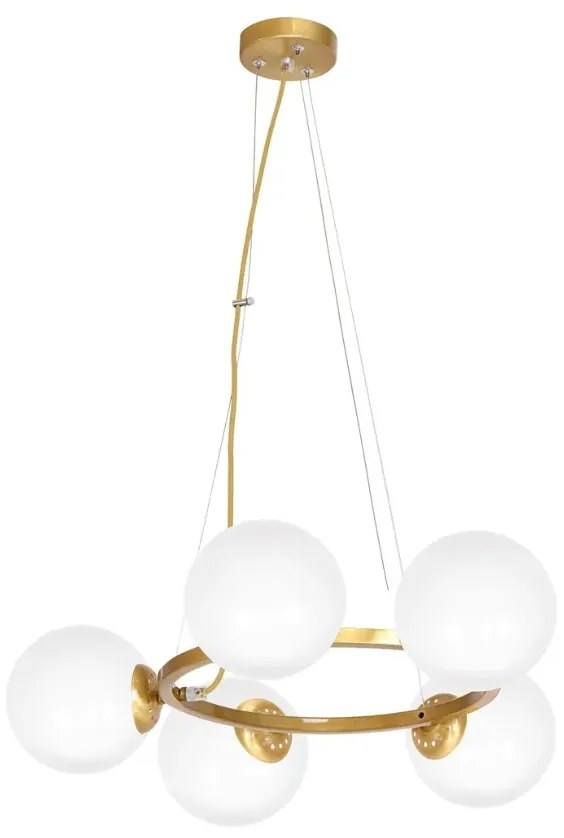 Duży złoty żyrandol glamour - 7X K446 L3-B67