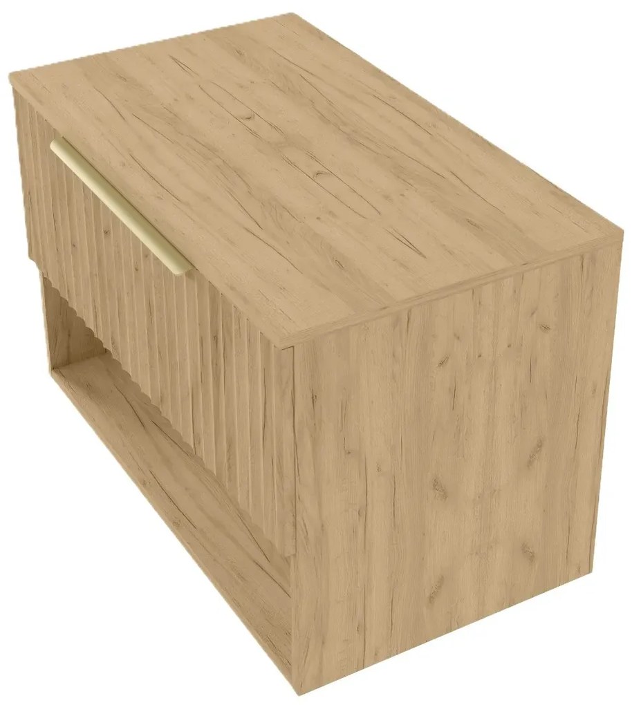 Szafka pod umywalkę nablatową TIBU 2.0 1S 80cm dąb złoty STRAMA