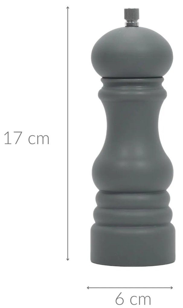Młynek do pieprzu z tworzywa sztucznego, Ø 6 x 17,5 cm