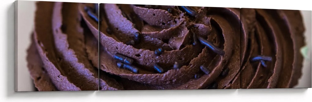 Obraz - Czekoladowa babeczka (170x50 cm)