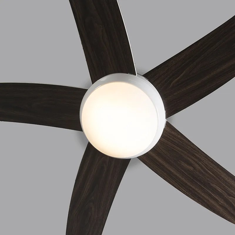 Biały wentylator sufitowy z pilotem - Cool 52