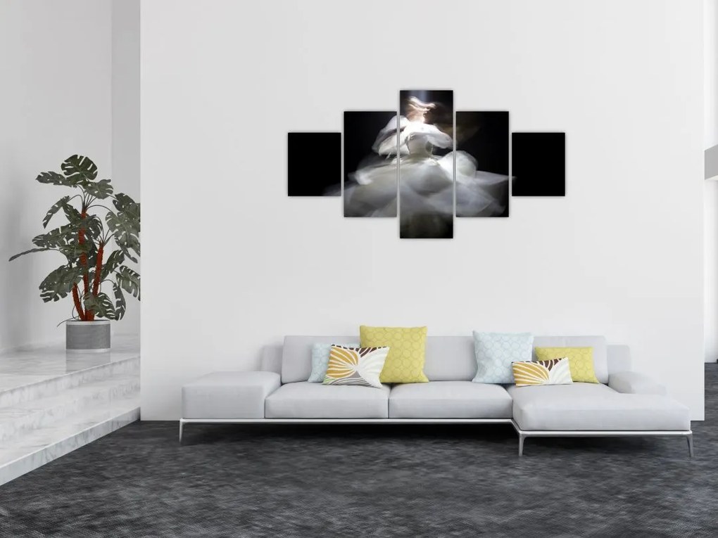 Obraz kwiatu lotosu (125x70 cm)
