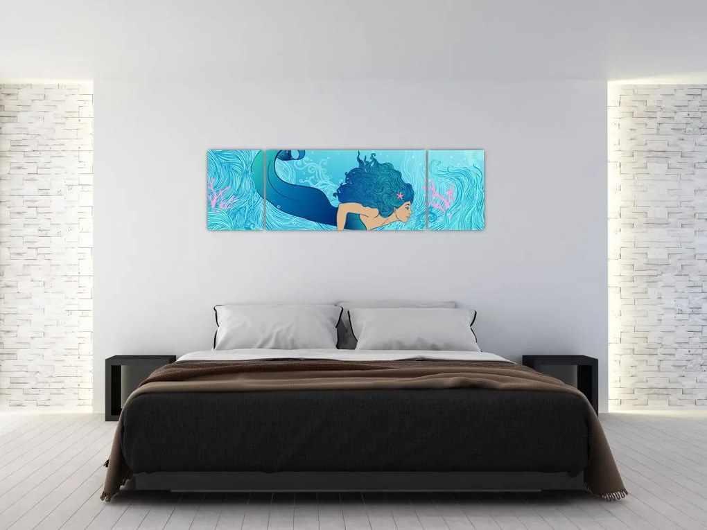 Obraz - Syrenka (170x50 cm)