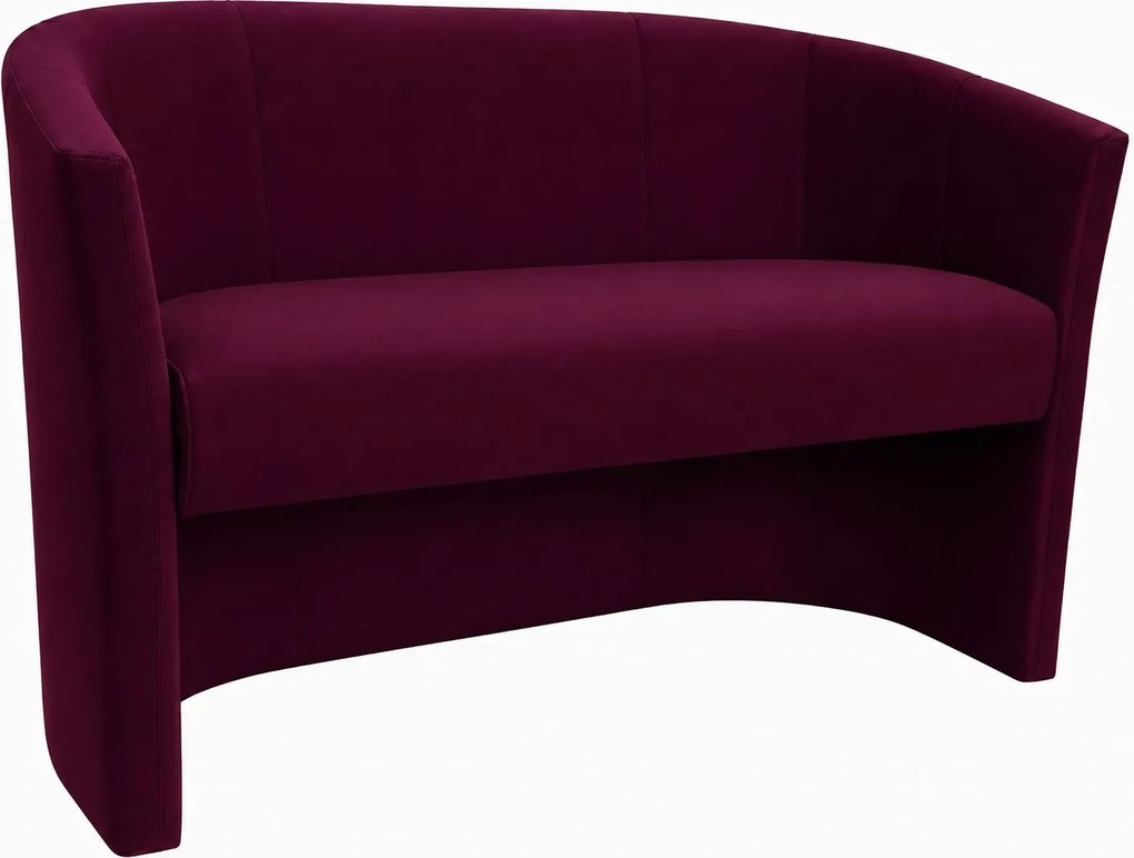 Sofa CLUB tapicerowana : Kolor tkaniny - VELVET - MG02, Typ tkaniny - Velvet
