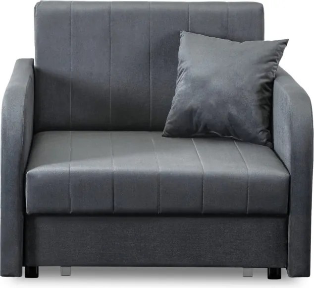 Fotel do Spania VERO Rozkładany Jednoosobowy Amerykanka Szary Nowoczesny