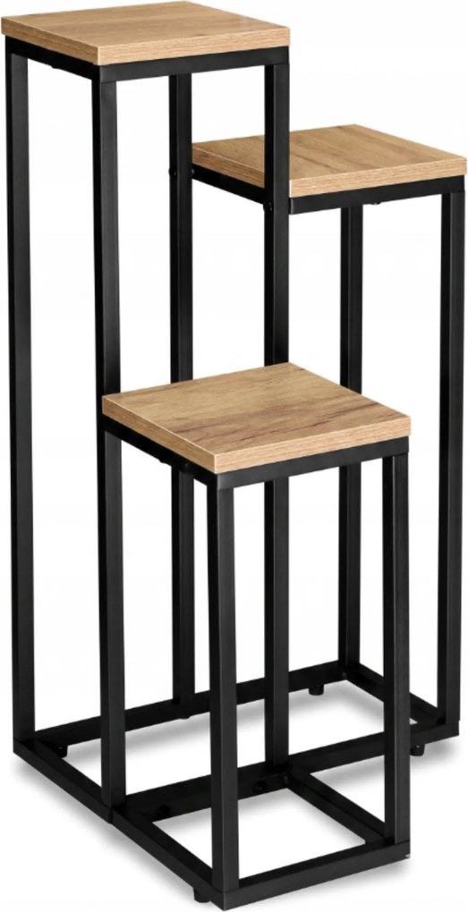 Kwietnik stojący wysoki BIOS na 3 kwiaty, 34 x 34 x 67 cm