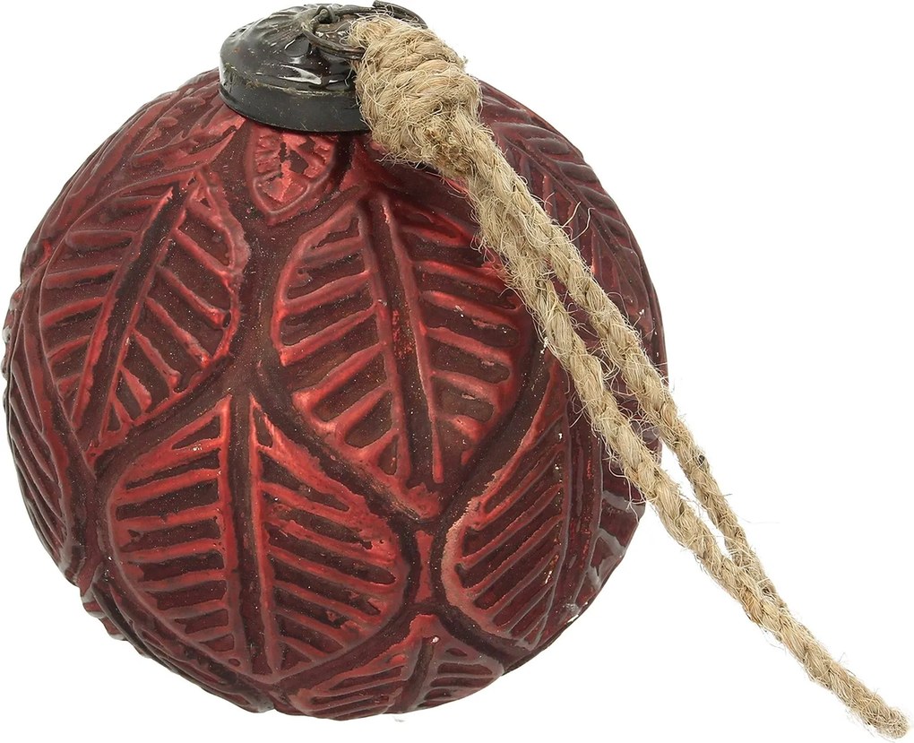 Bombka Vintage Crimson ⌀10 cm red
