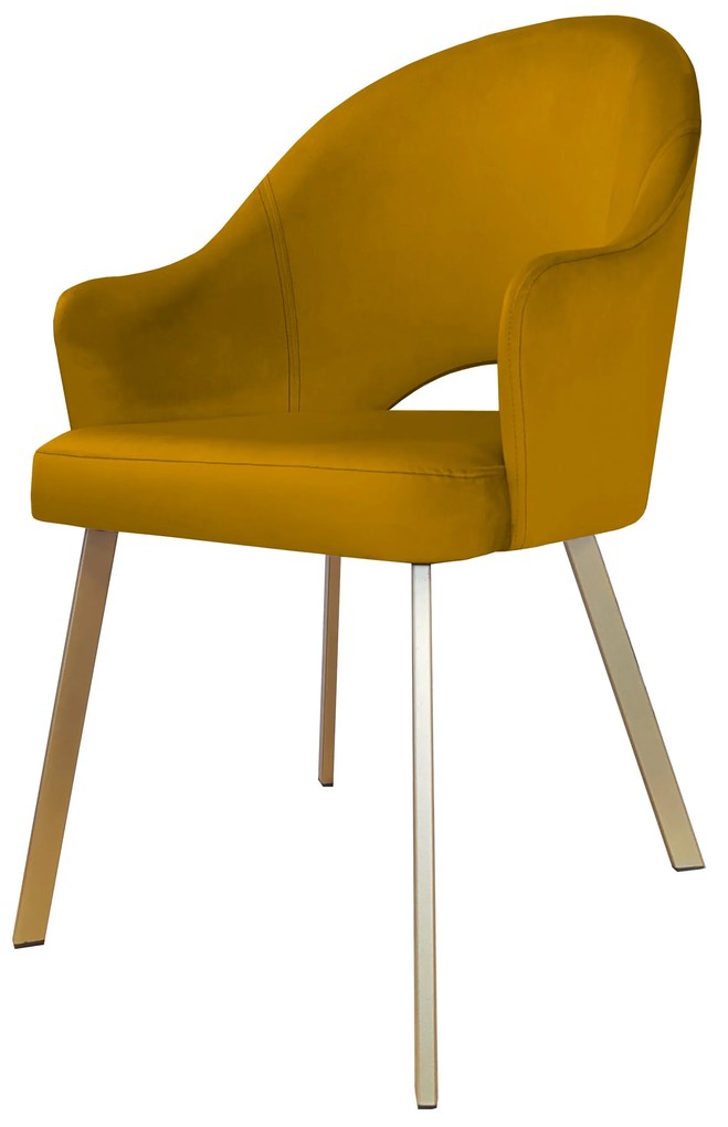 Krzesło obrotowe Velvet podstawa Profil złota MG15