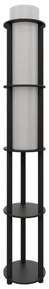 Lampa stojąca z półkami NOTO 1xE27/40W/230V czarna
